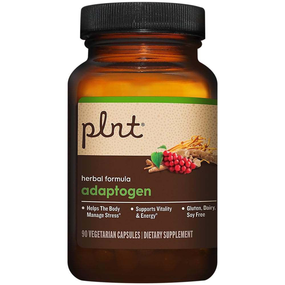 plnt Adaptogen Herbal Formula Capsules 90 Count