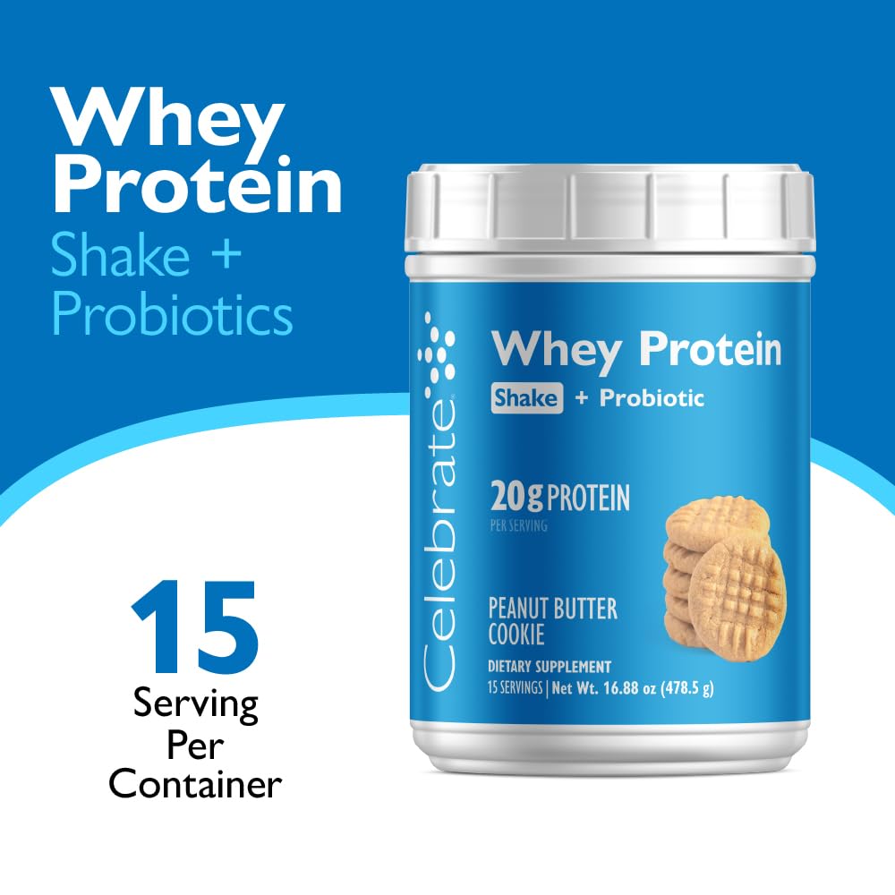 Celebrate Bariatric Supplements Rebuild Protein Powder with Probiotics & Prebiotics Whey Isolate Protein, 16.2 oz