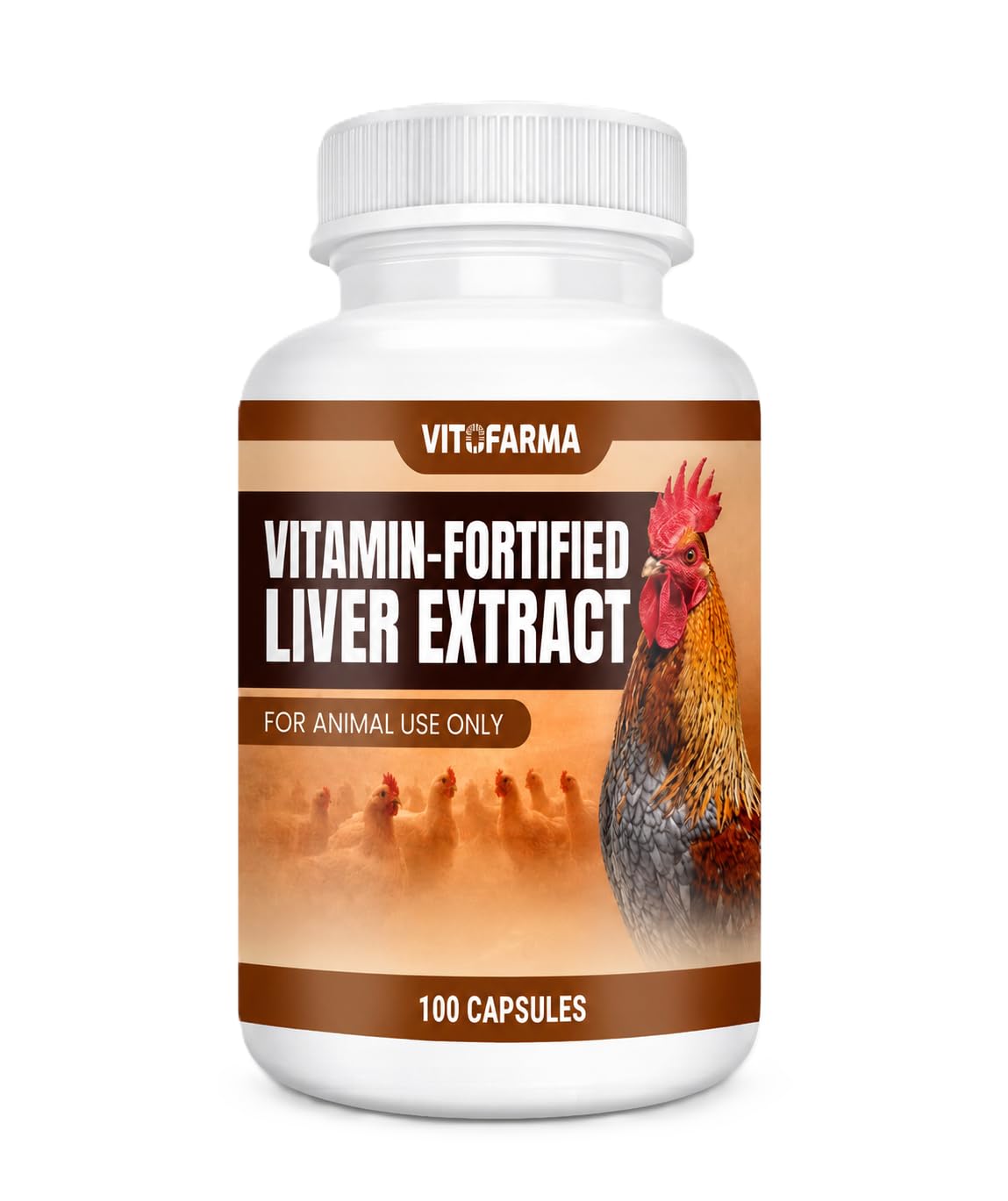 VITOFARMA Vitamin Fortified Liver Extract Capsules 100 Capsules