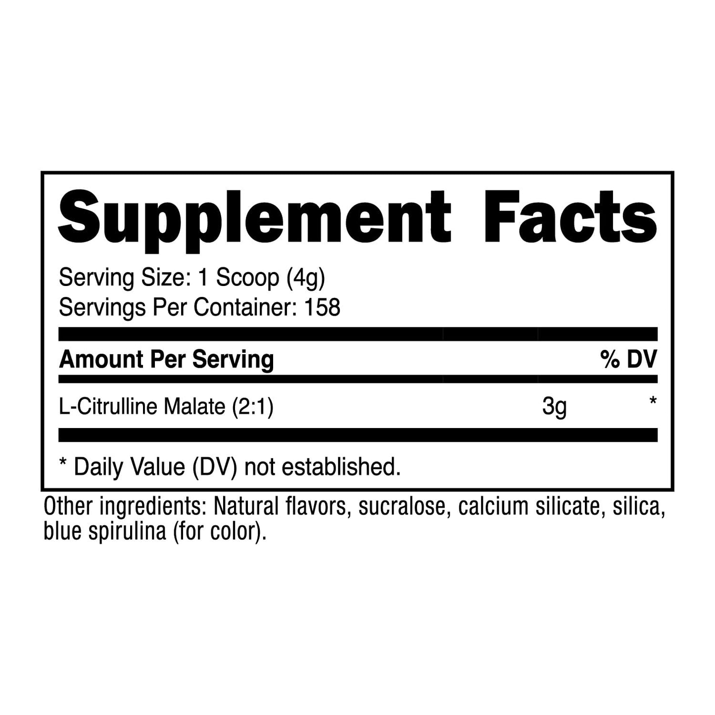 Nutricost L-Citrulline Malate 2:1 Blue Raspberry Powder 21.2
