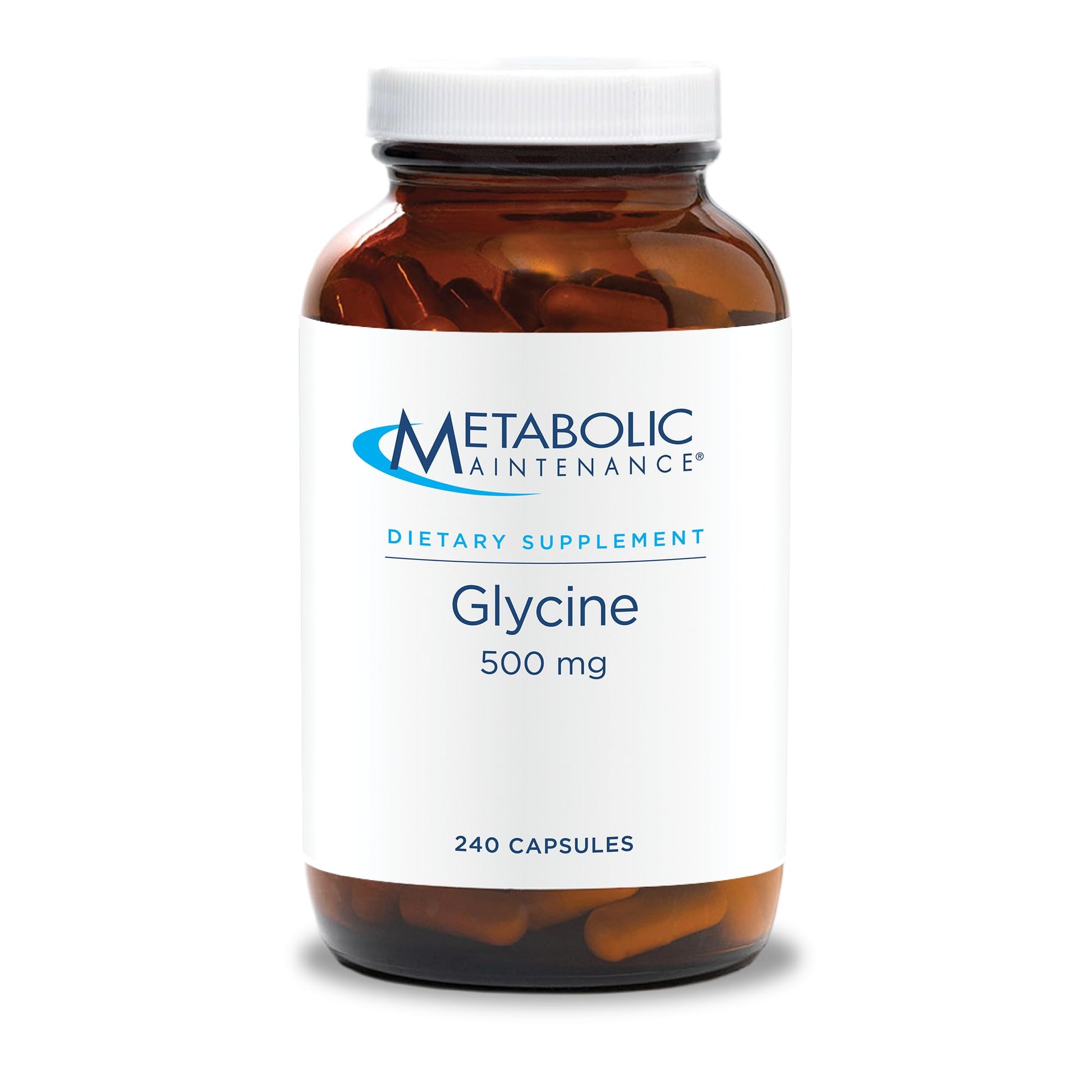 Metabolic Maintenance Glycine 500 mg Capsule, 250 Count