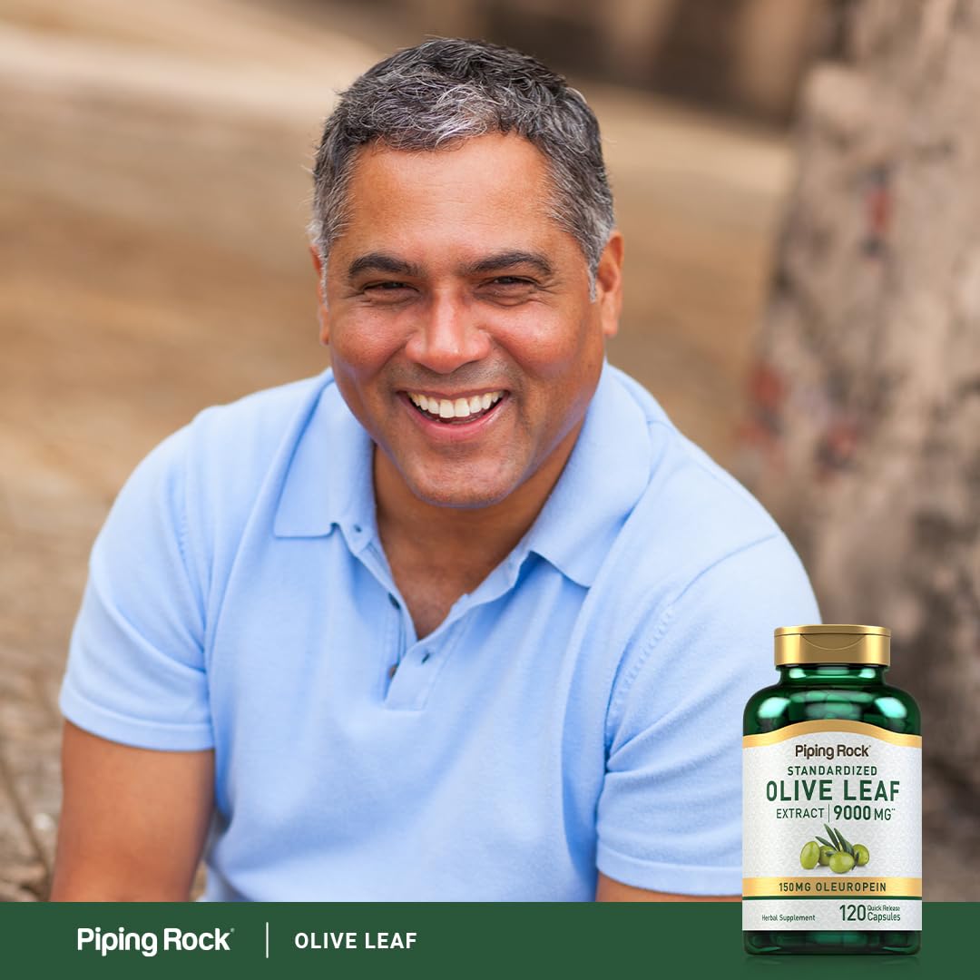 Piping Rock Olive Leaf Extract Capsules 120 Count