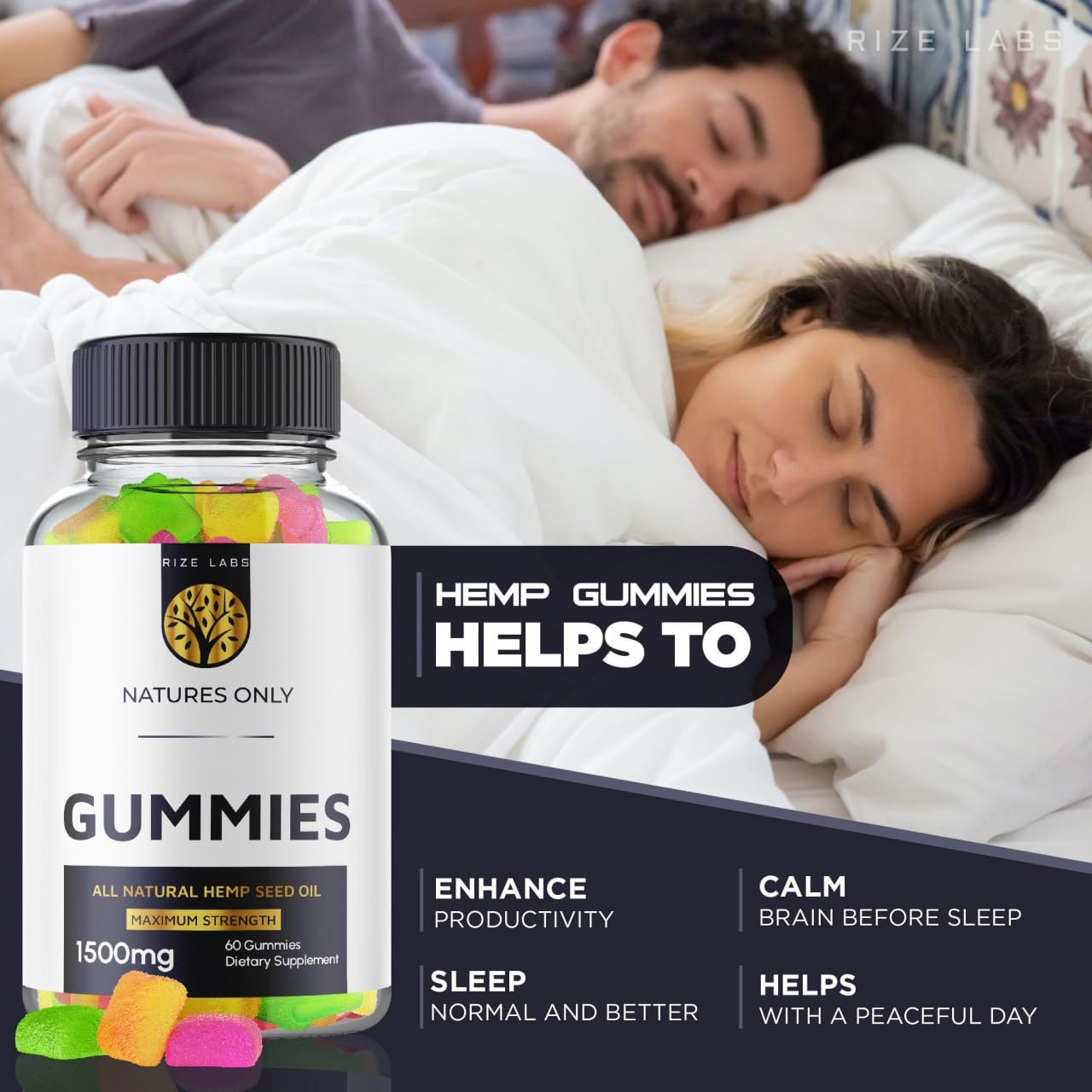 Rize Labs Natures Only Gummies 120 Gummies