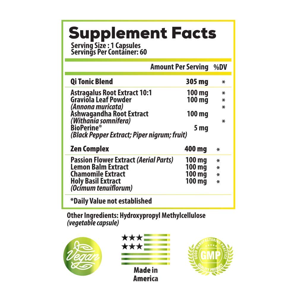 Ideal Infusion Cortisol Blocker and Mood Support Capsules, 60 Count