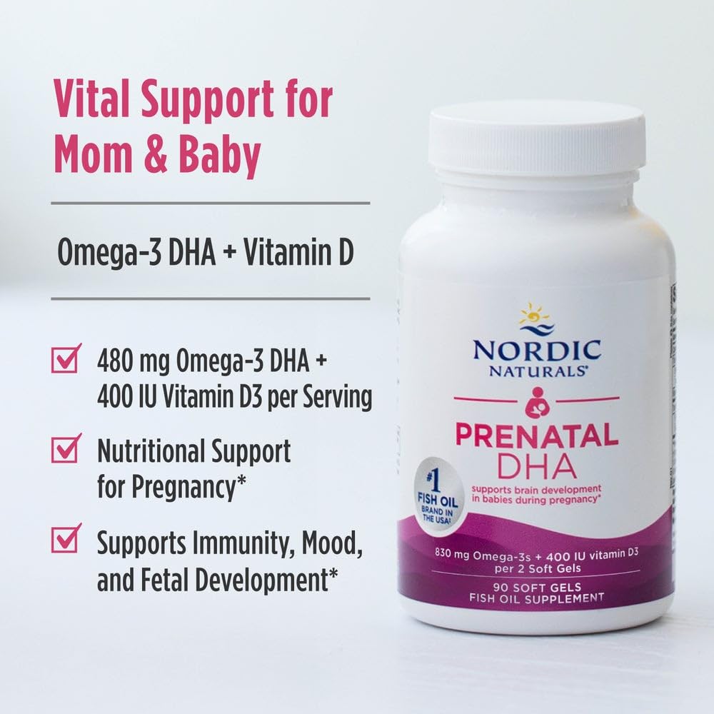 Nordic Naturals Prenatal DHA Softgels 180 Count