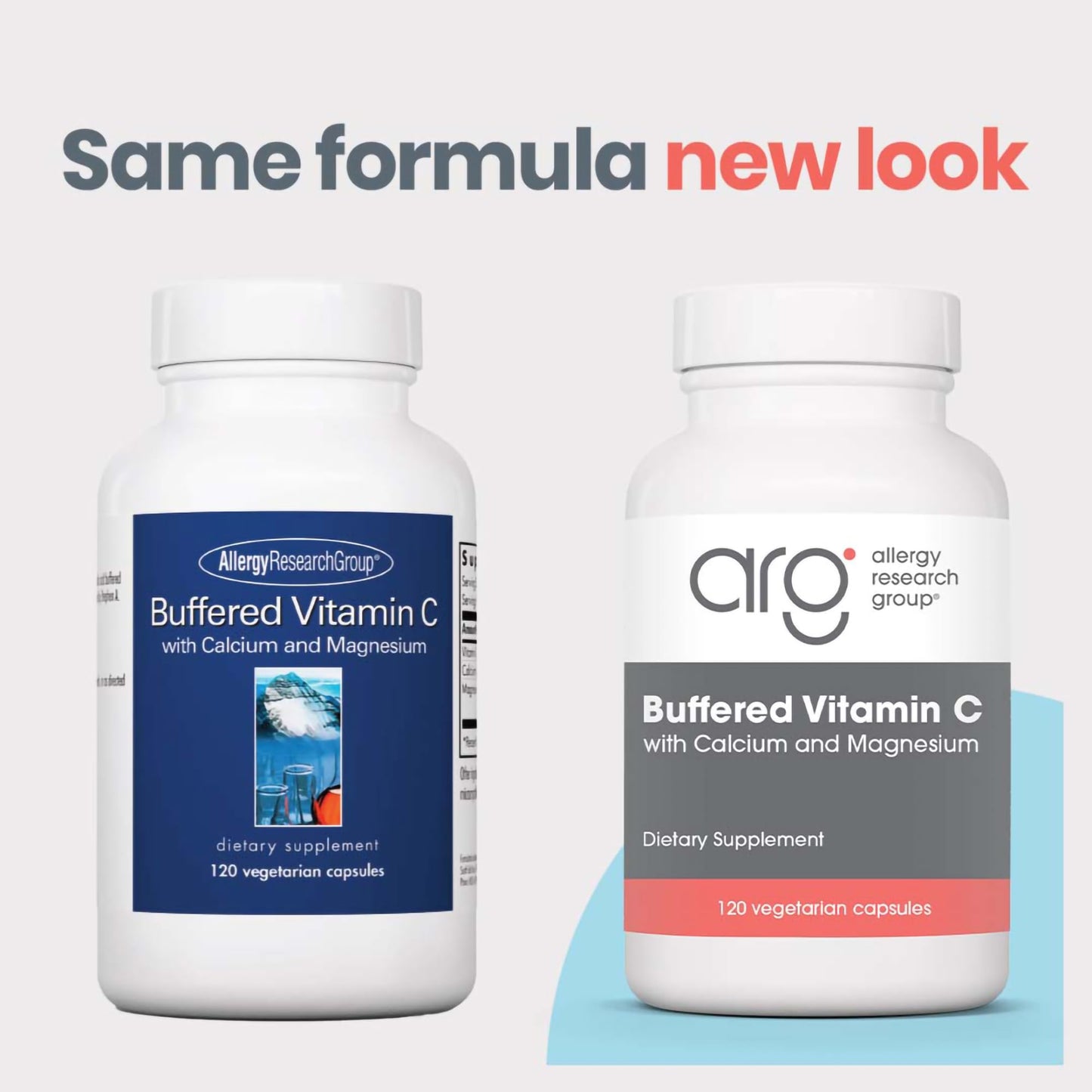 Allergy Research Group Buffered Vitamin C Capsules 120 Count