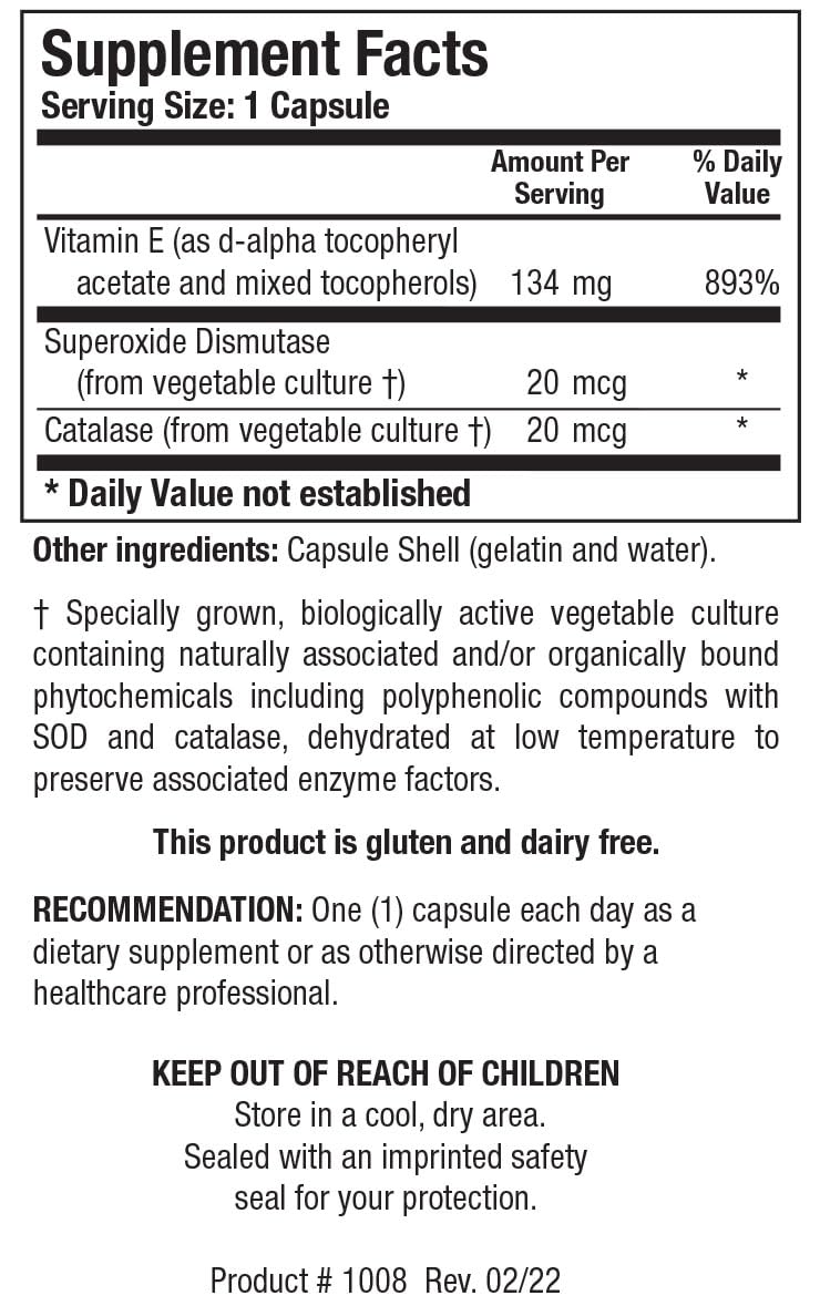 Biotics Research E Mulsion 2 Emulsified Vitamin E with Mixed Tocopherols, Antioxidant, Cardiovascular Health, Immune Support, 90 Capsules