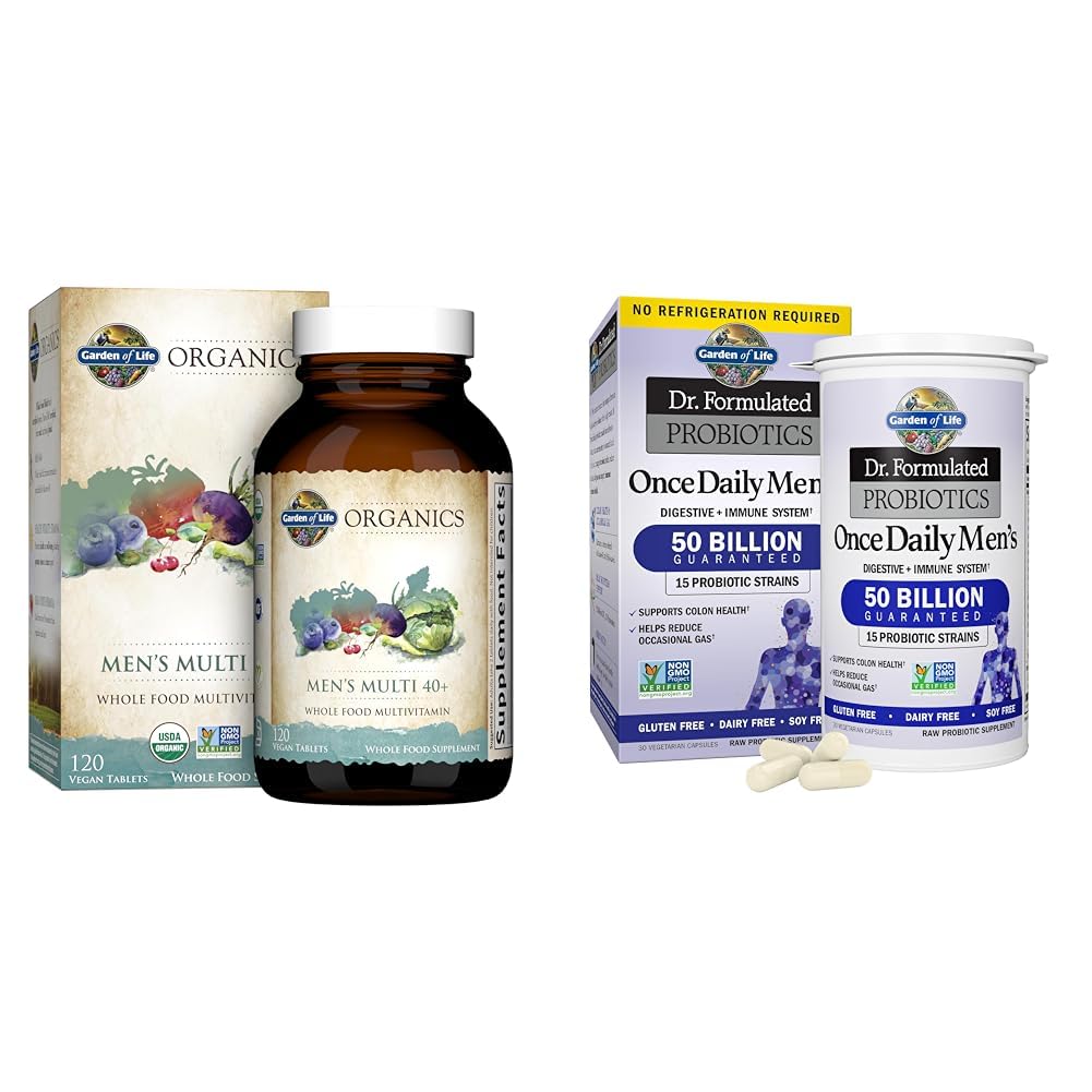 Garden of Life Organics Men's Multi 40+ Tablets 150 Count