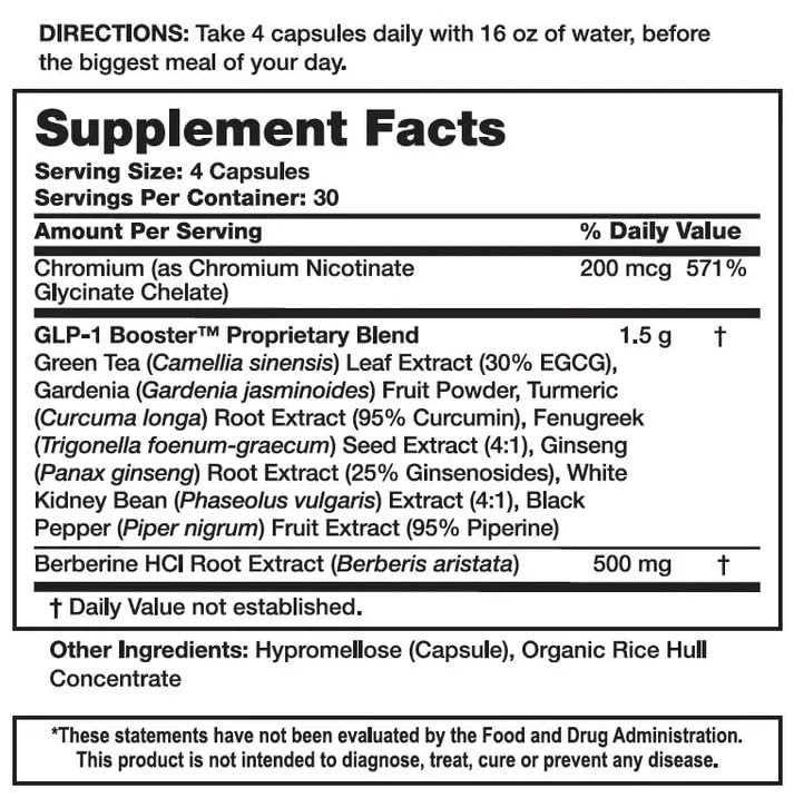 MonaLean Theramone Health GLP-1 Supplement for Satiety & Weight Management 120 Capsules