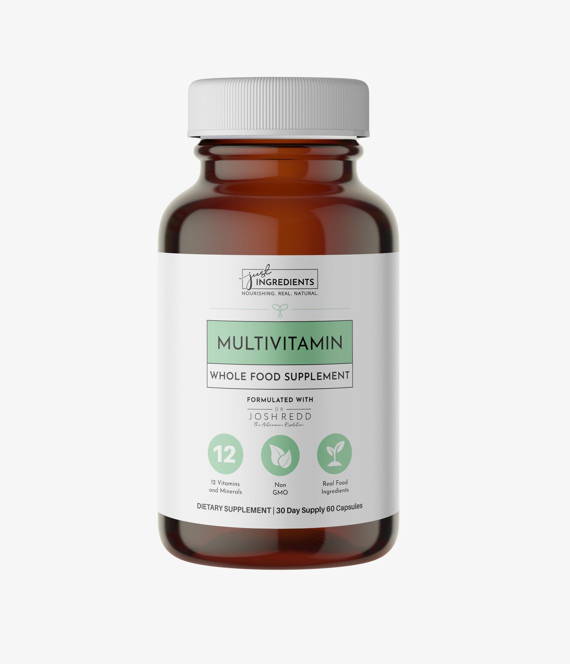 JUST INGREDIENTS Multivitamin Supplement Capsule, 60 Count