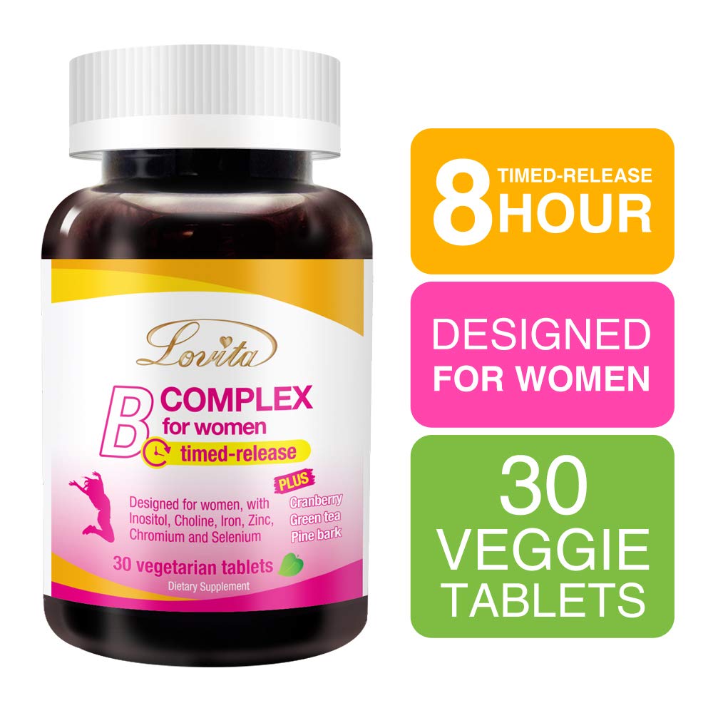 LOVITA Vitamin B Complex for Women Tablets 90 Count