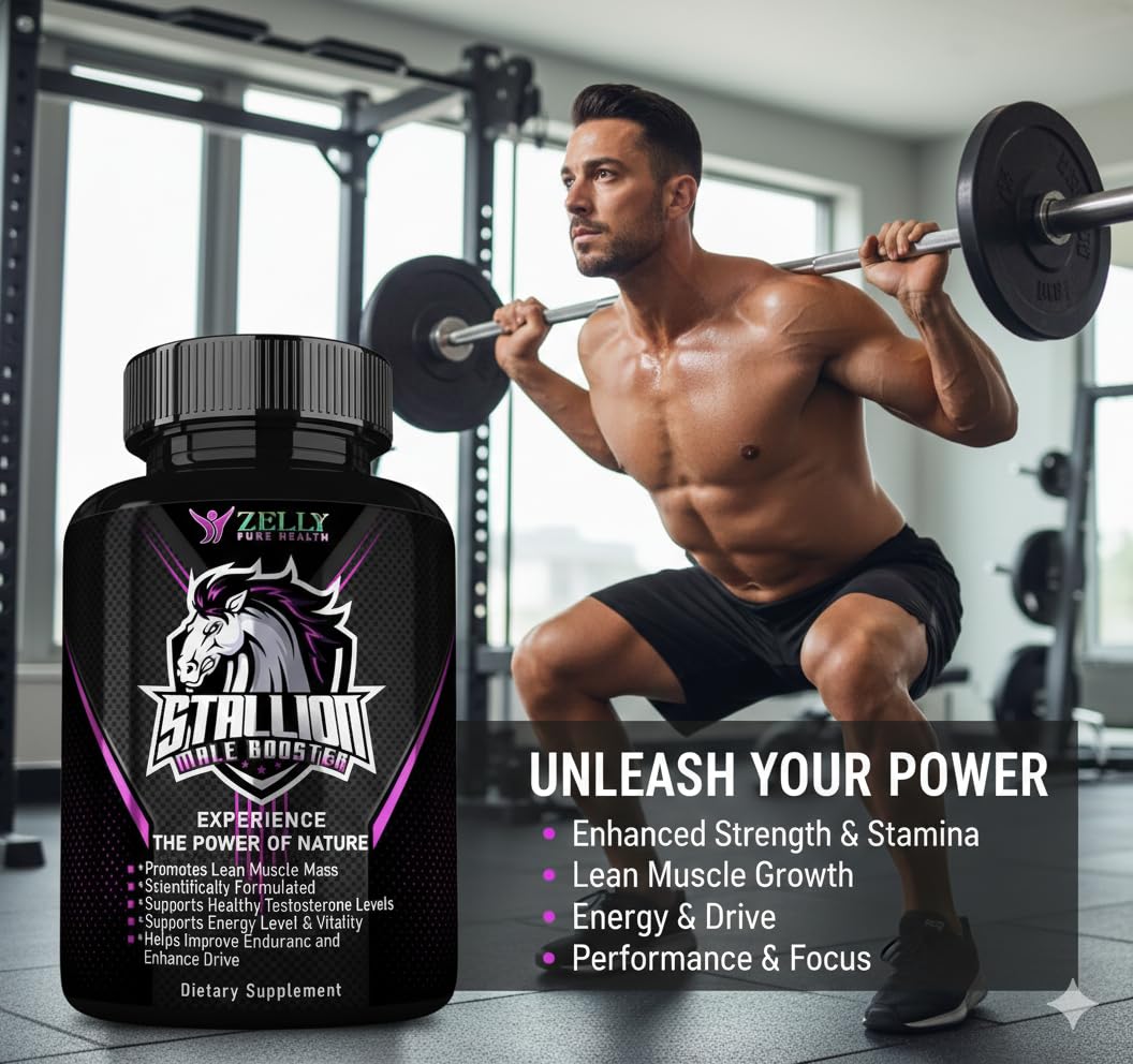 Zelly Pure Health Stallion Herbal Men’s Wellness Supplement 90 Capsules