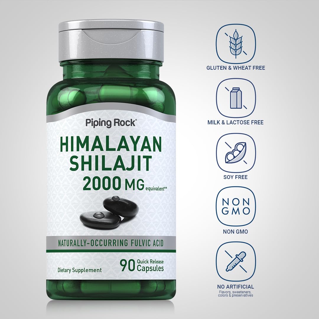 Piping Rock Shilajit Capsules 90 Count