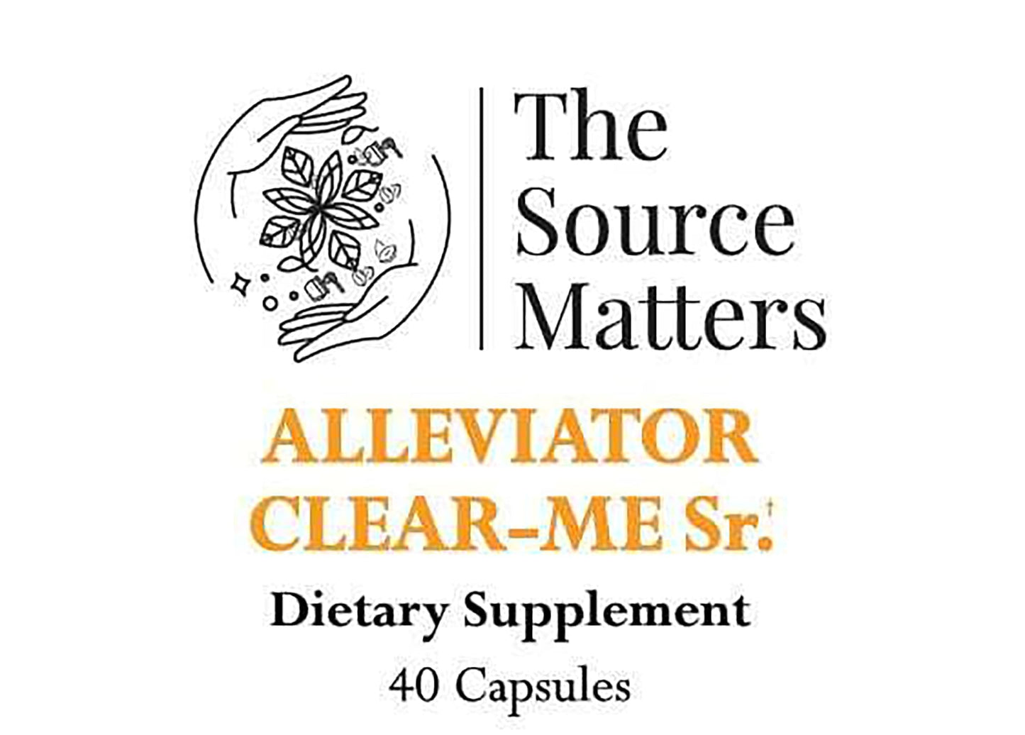THE SOURCE MATTERS Alleviator Clear-ME SR Seasonal Allergy Relief and Immune Support Capsules, 40 Count