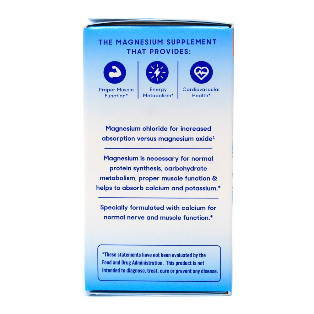 Slow Magnesium Chloride with Calcium Tablets, Enteric Coated, 60 Tablets
