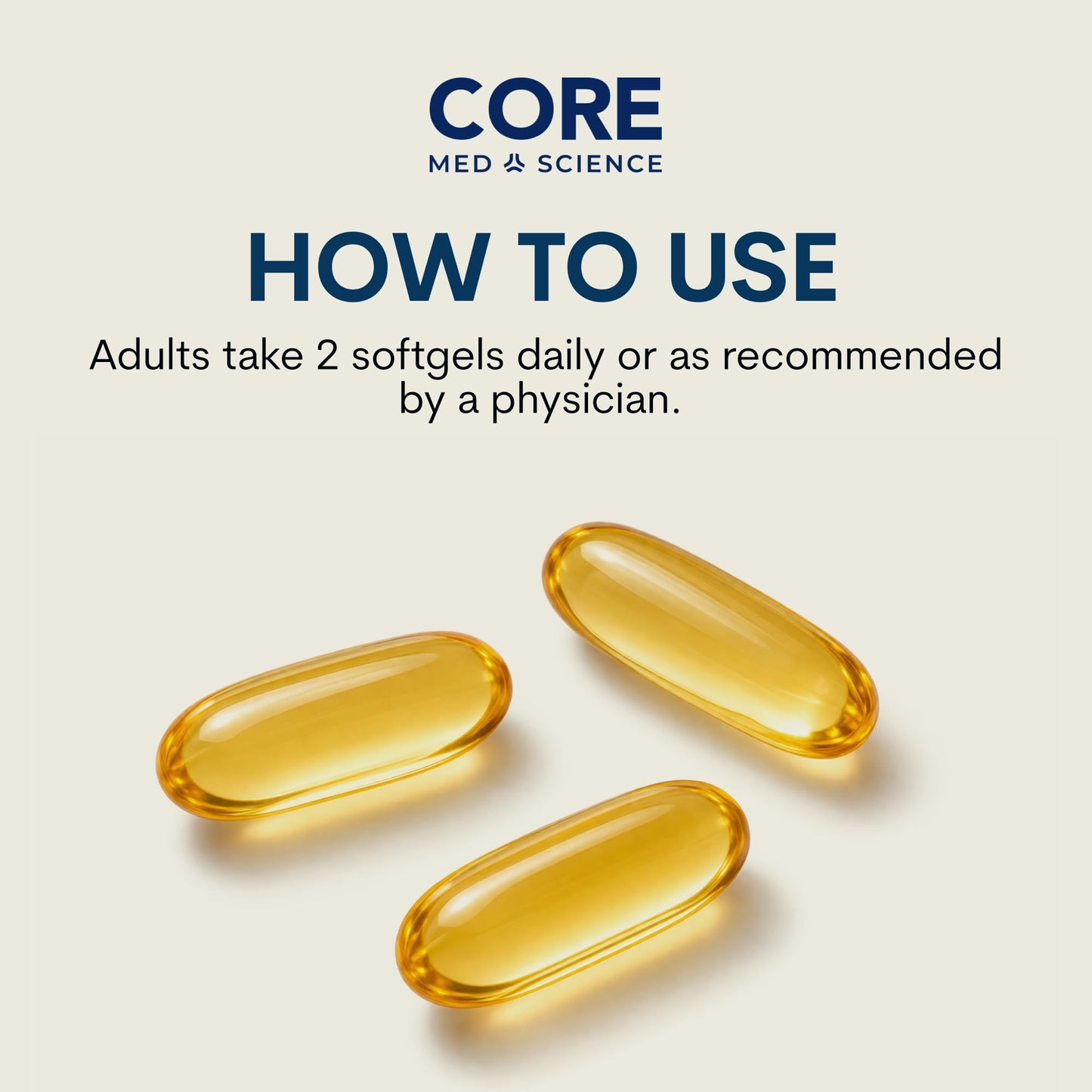 Core Med Science Omega-3 Fish Oil Supplement Softgel 60