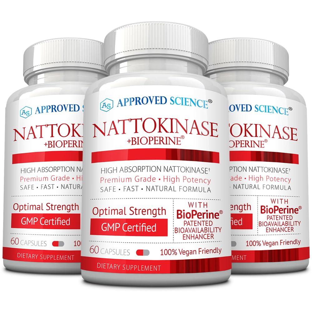 Approved Science Nattokinase Capsule, 4,000 FU (200 mg), 180 Capsules