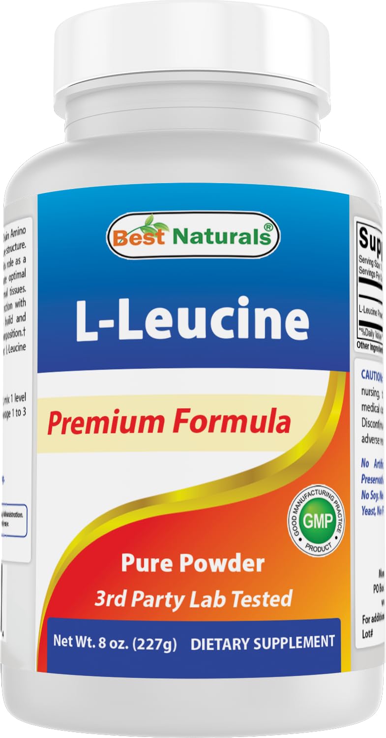 Best Naturals L-Leucine Pure Powder 8 oz