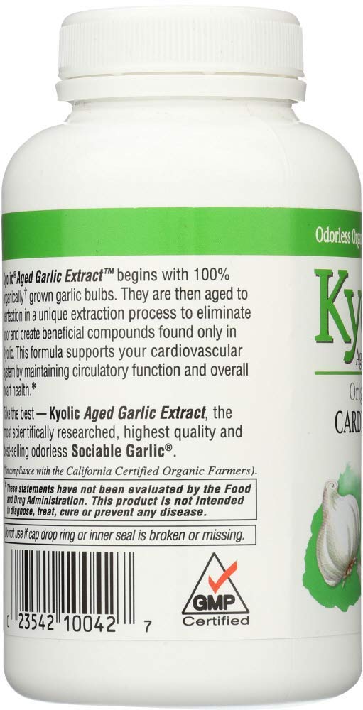 Kyolic Garlic Extract 100 Capsules, 200 Count