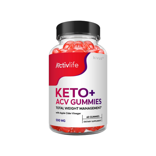 Kivus Activlife Keto Gummies ACV, 60 Count