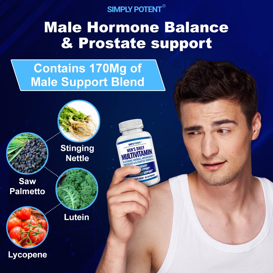 Simply Potent Daily Multivitamin for Men 60 Capsules