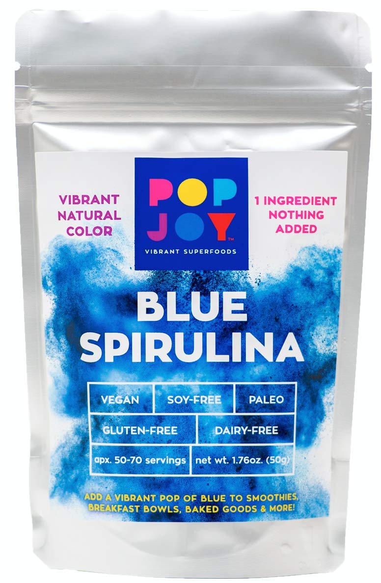 POP JOY 100% Blue Spirulina Powder, 1.76 Ounce