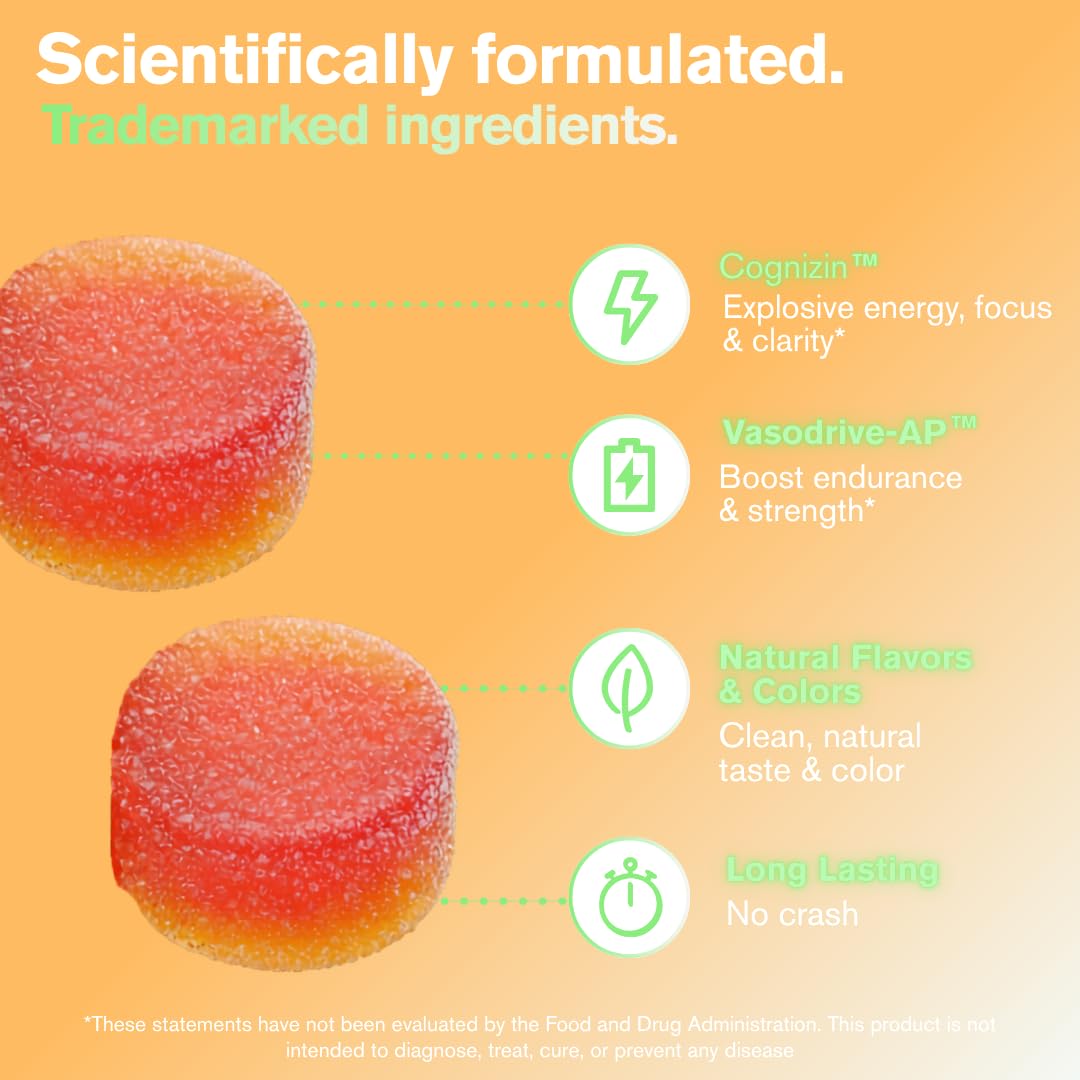 Gymrat Fuel Pre Workout Gummies Non-Stim 60 Gummies