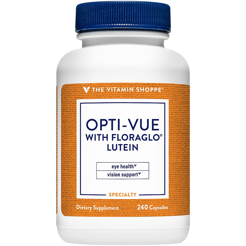 The Vitamin Shoppe Opti-Vue with FloraGLO Lutein - Eye Health & Vision Support, 240 Capsules