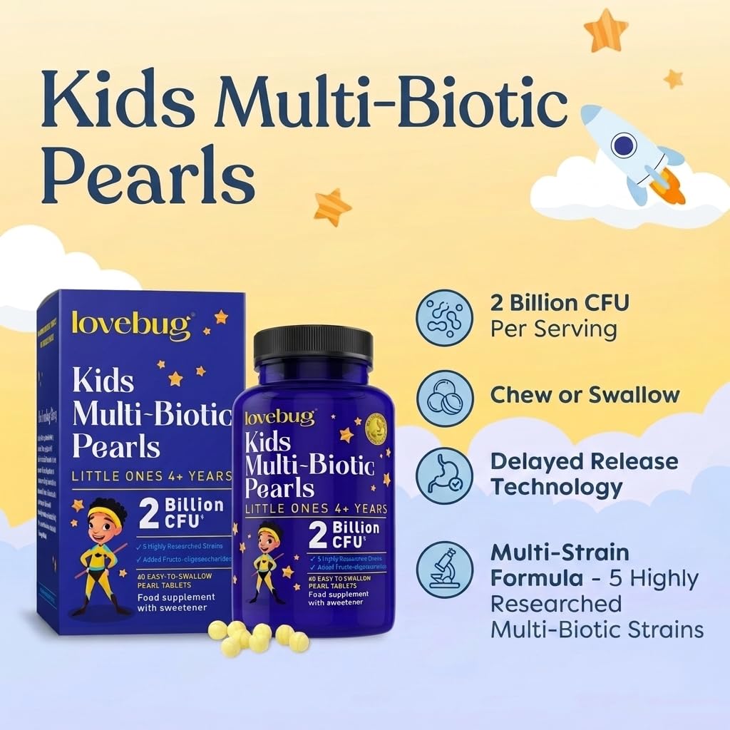 LOVEBUG Probiotics for Kids 60 Tablets