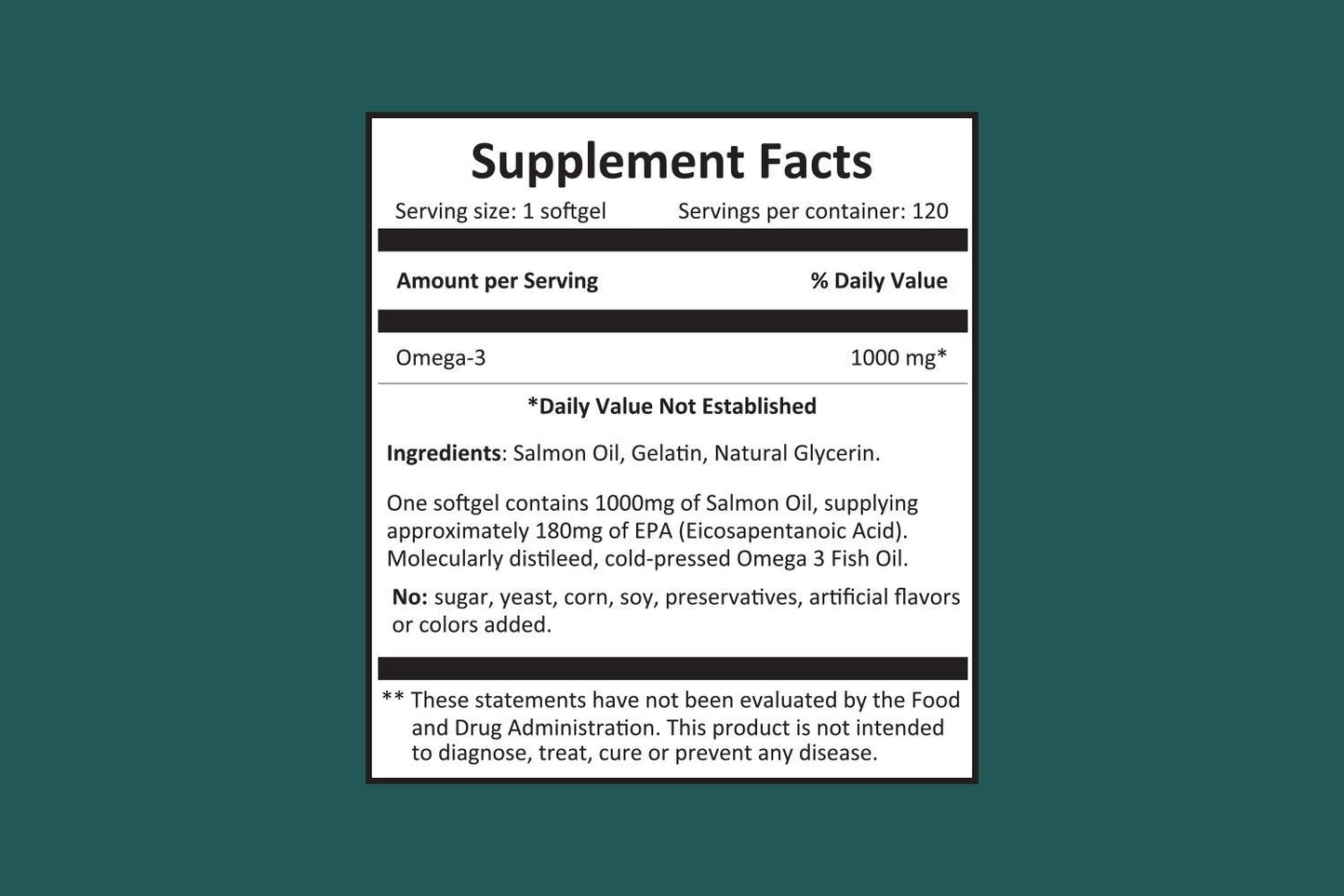 Harmony Nutraceuticals Omega-3 Fish Oil Capsules, 120 Capsules