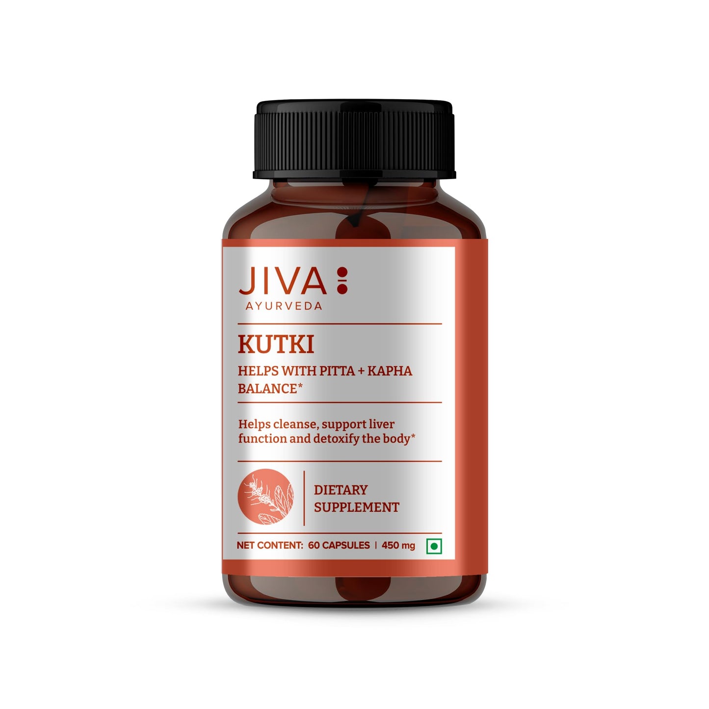 Jiva Ayurveda Kutki Capsules, 60 Count