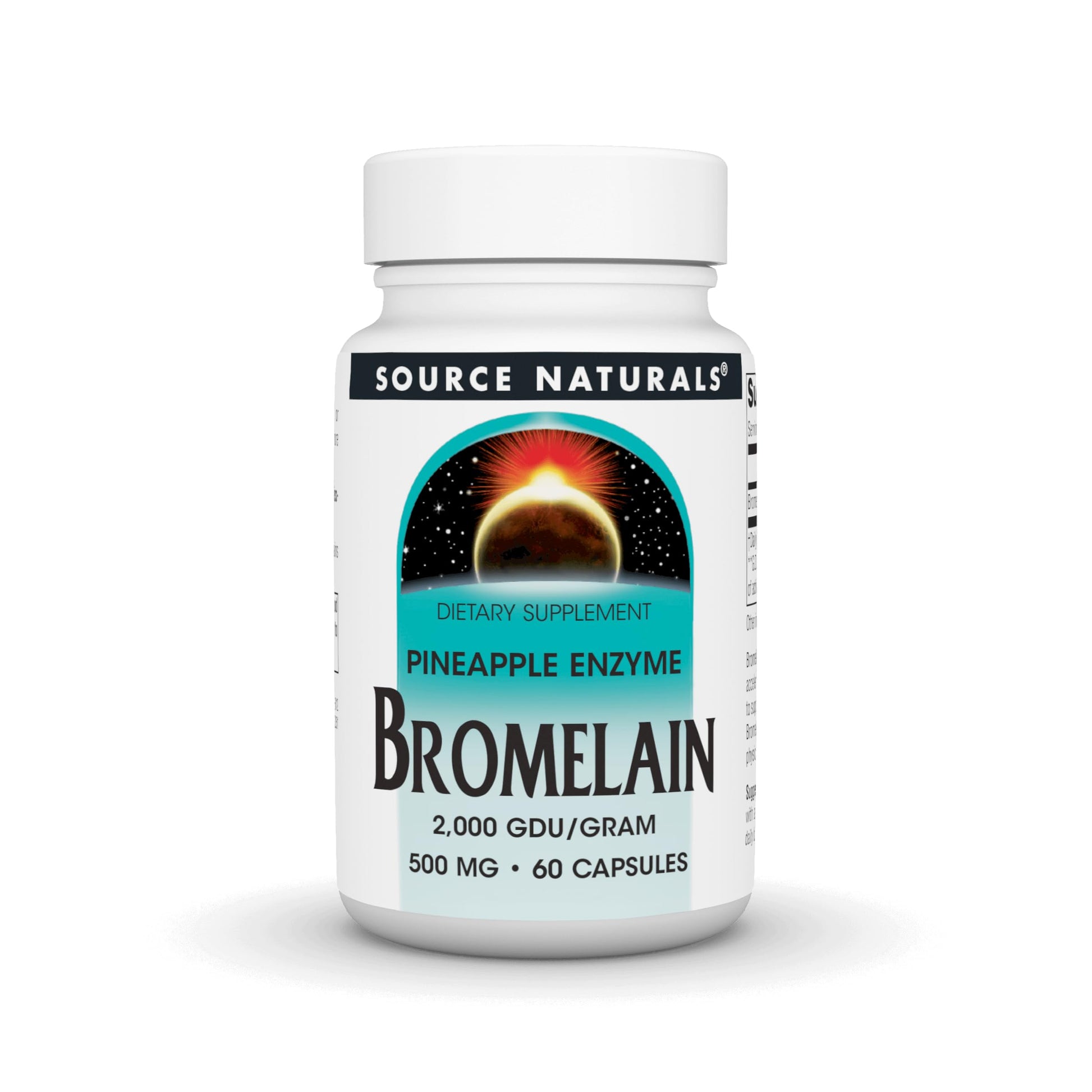 Source Naturals Pineapple Enzyme Bromelain Capsules, 60 Count