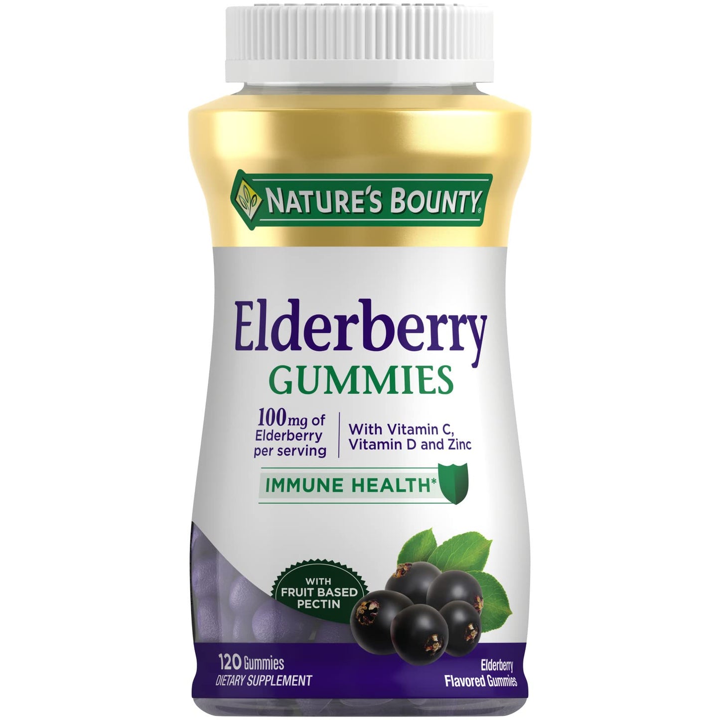 Nature's Bounty Elderberry Gummies 120 Gummies
