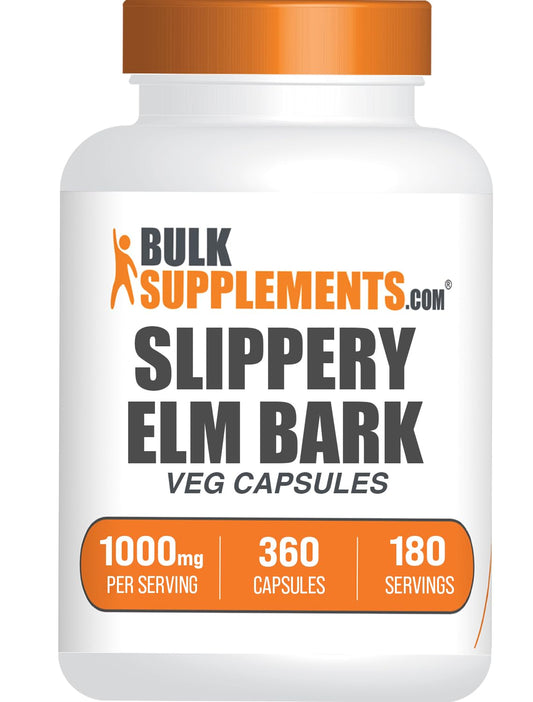 BulkSupplements Slippery Elm Bark Extract Capsules 360 Count