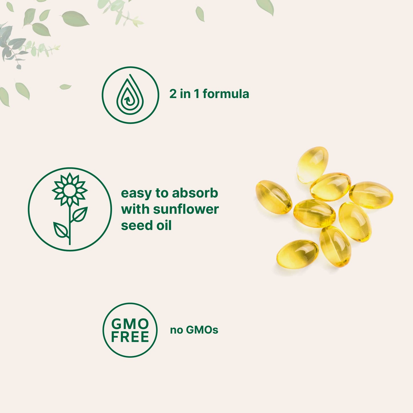 Micro Ingredients Vitamin D3 + K2 MK-7 5000 IU Per Serving Softgels, 300 Count