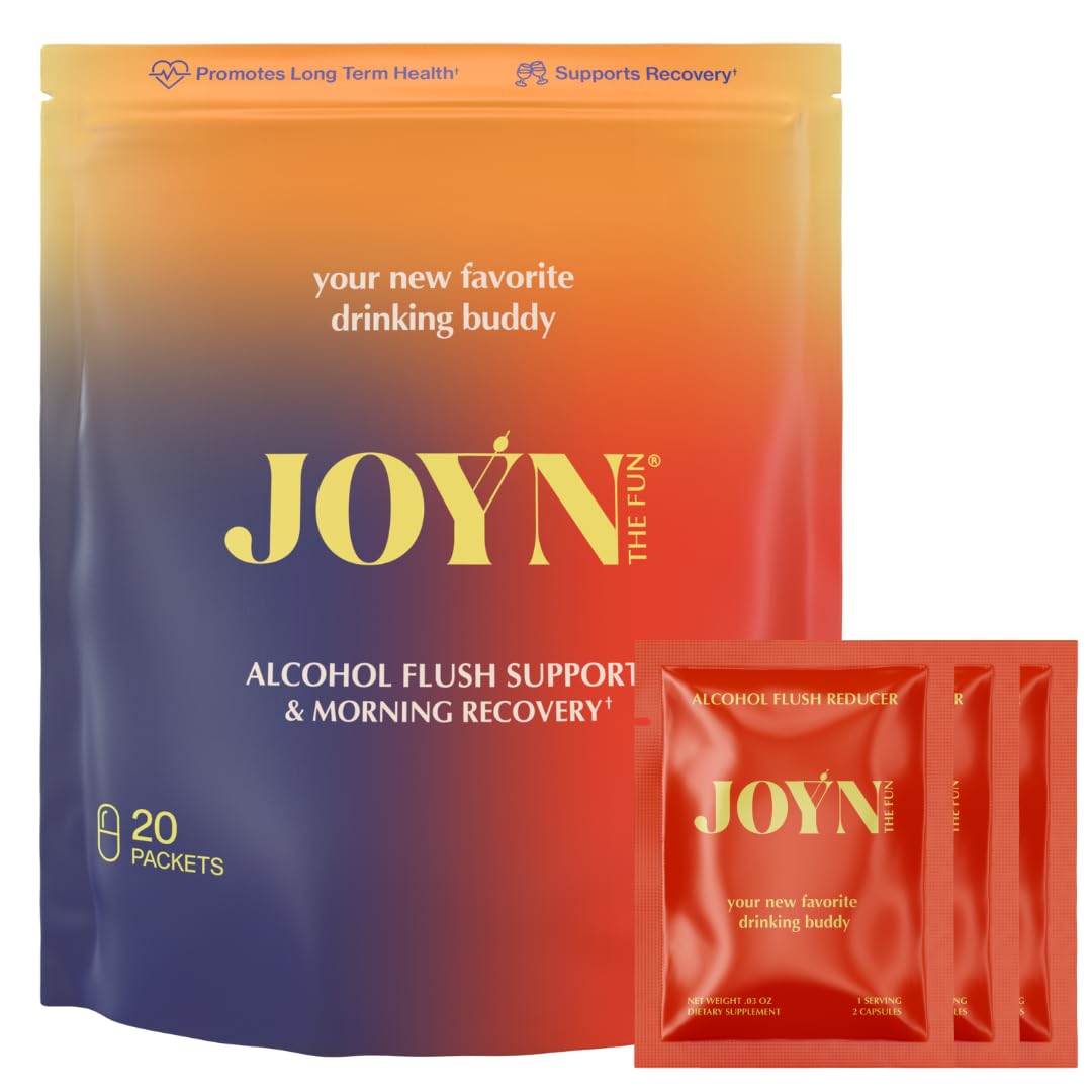 JOYN Alcohol Flush & Asian Glow Relief, Morning Recovery, Liver Support Capsules, 20 Count