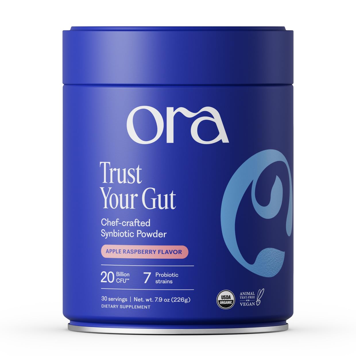 Ora Organic Prebiotic and Probiotic Powder Supplement, 7.9 Ounce