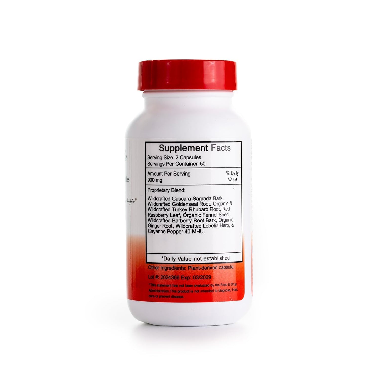 Christopher's Original Formulas Lower Bowel Formula Capsules 100 Count