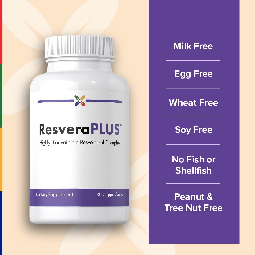 Stop Aging Now Resveratrol Complex Supplement with Berberine Capsule, 30 Capsules