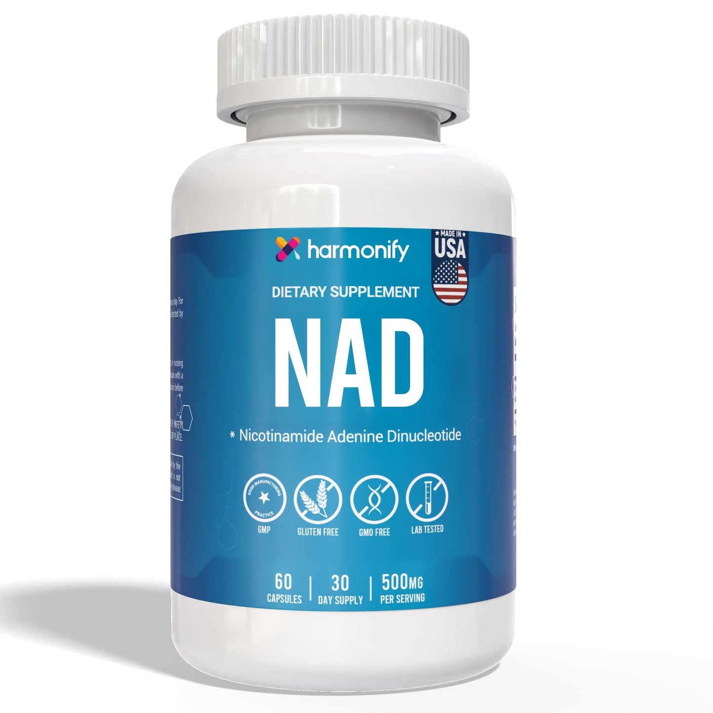 HARMONIFY NAD Supplement Capsules 60 Count