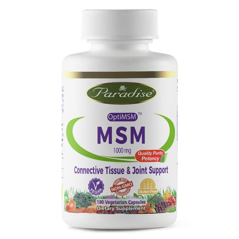 Paradise Herbs MSM Capsules, 180 Count