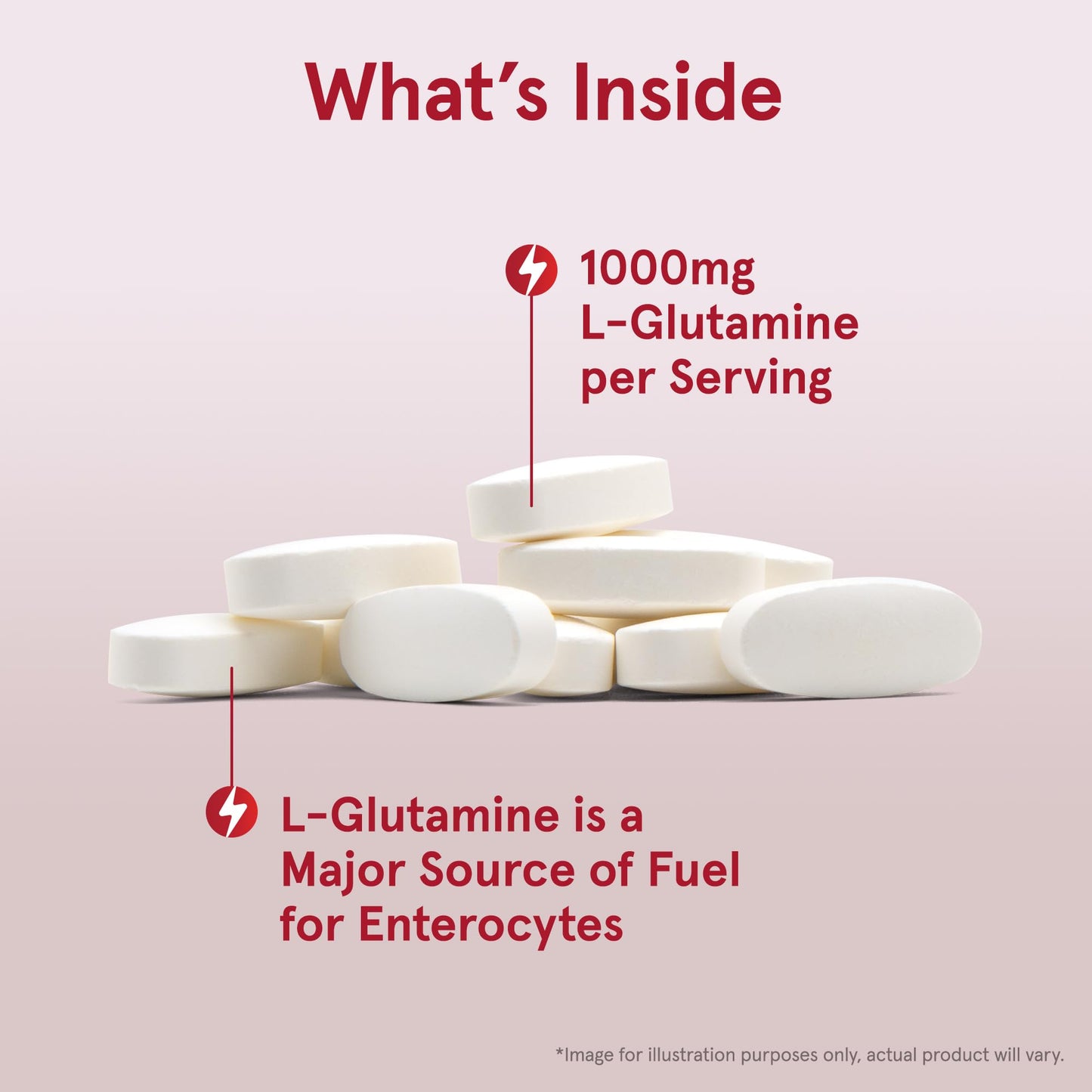 Jarrow Formulas L-Glutamine 1000 mg Tablet, 100 Count