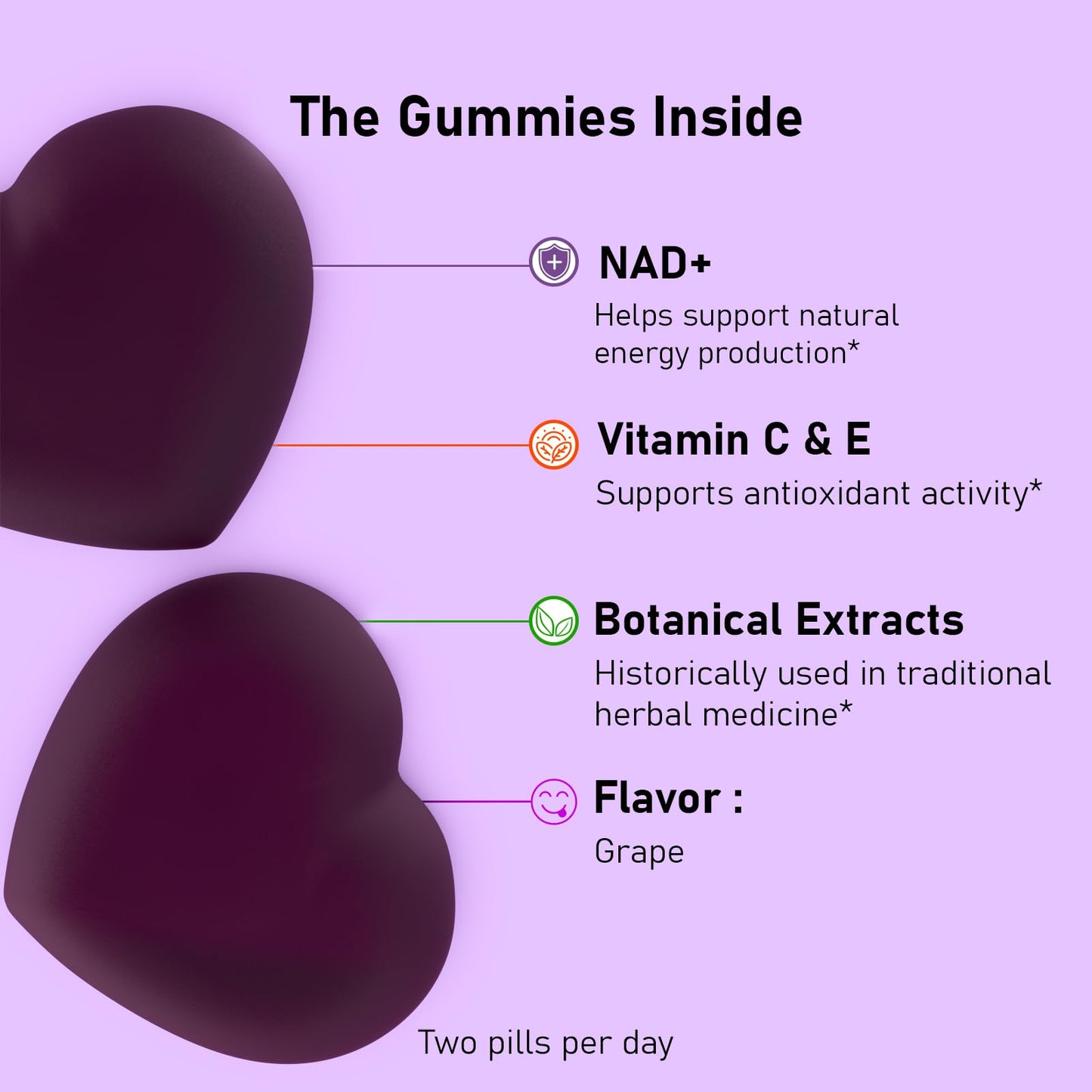 Redimas NAD Collagen Gummies with Resveratrol, 60 Count