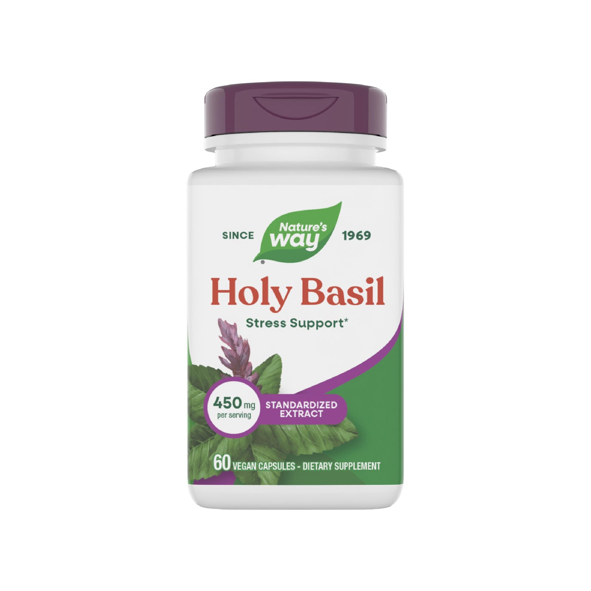 Nature's Way Holy Basil Premium Extract Capsules 60 Count