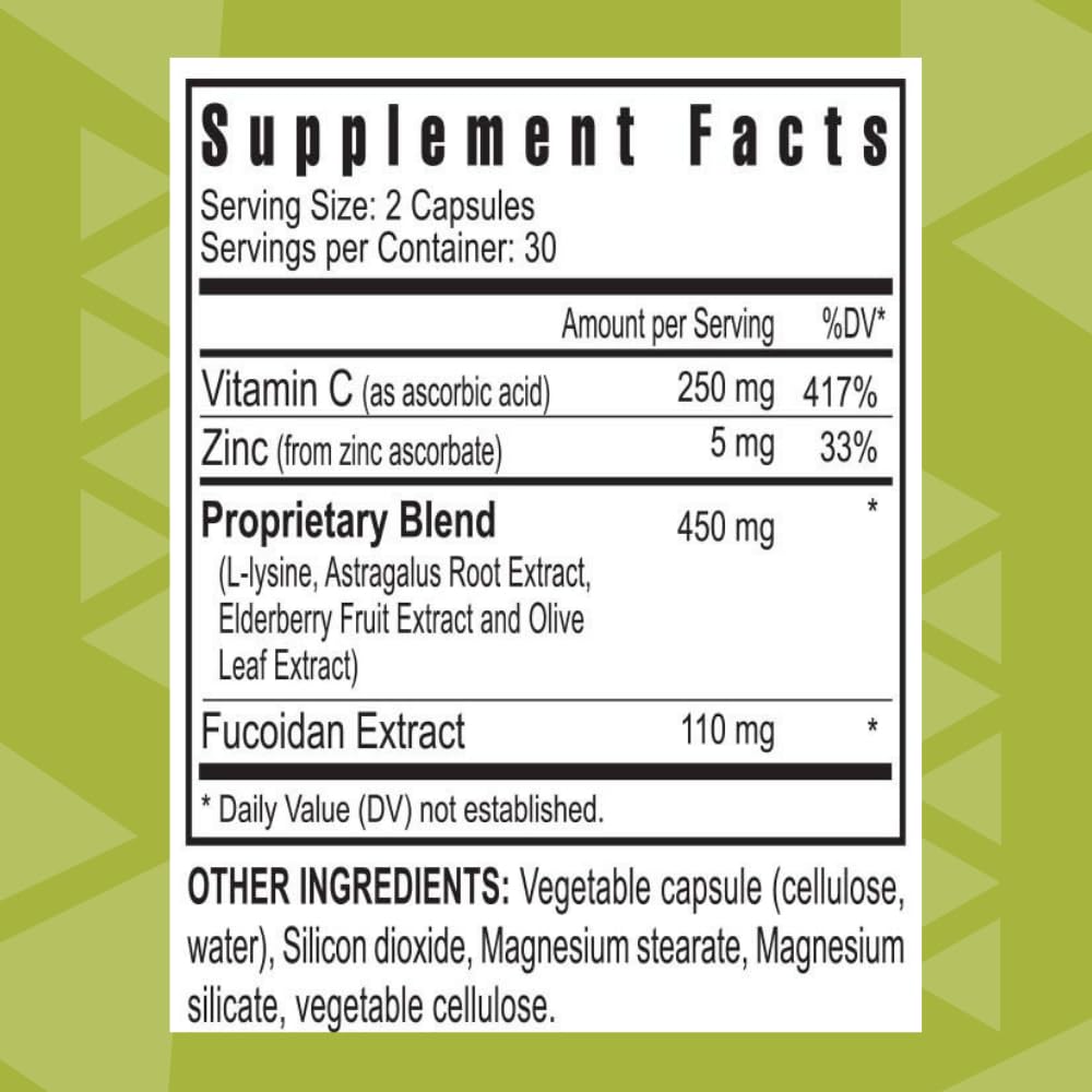 Youngevity FucoidZ Organic Fucoidan Extract Immune Support, 60 Capsules