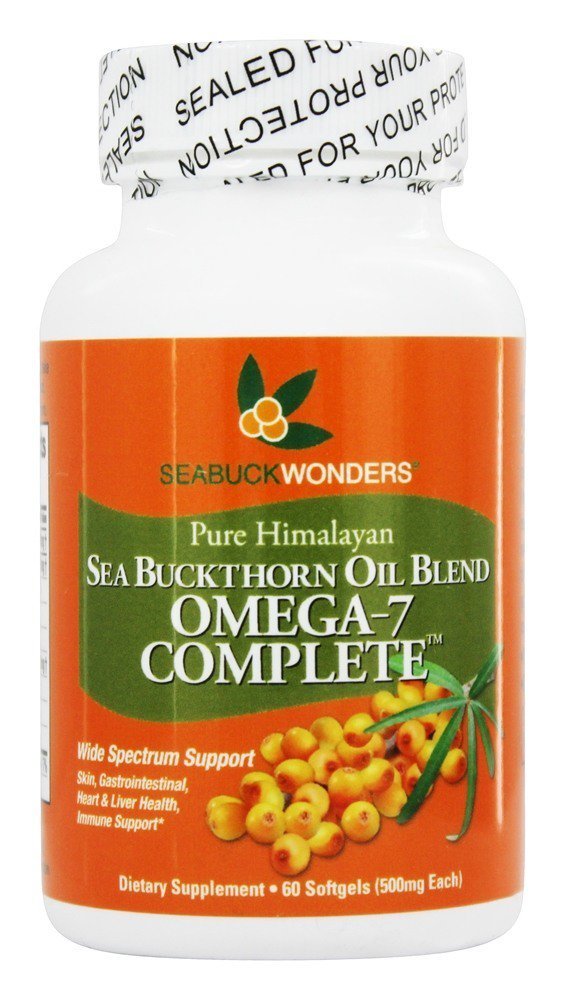 SEABUCKWONDERS Sea Buckthorn Omega 7 Complete - 500 mg Softgels 60