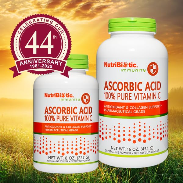 NutriBiotic Ascorbic Acid Vitamin C Powder, 8 Oz