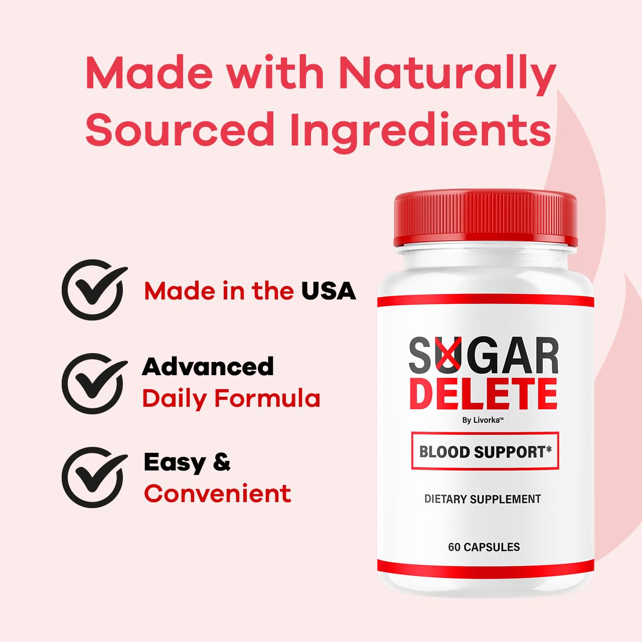 LIVORKA Sugar Delete Capsules, 300 Capsules