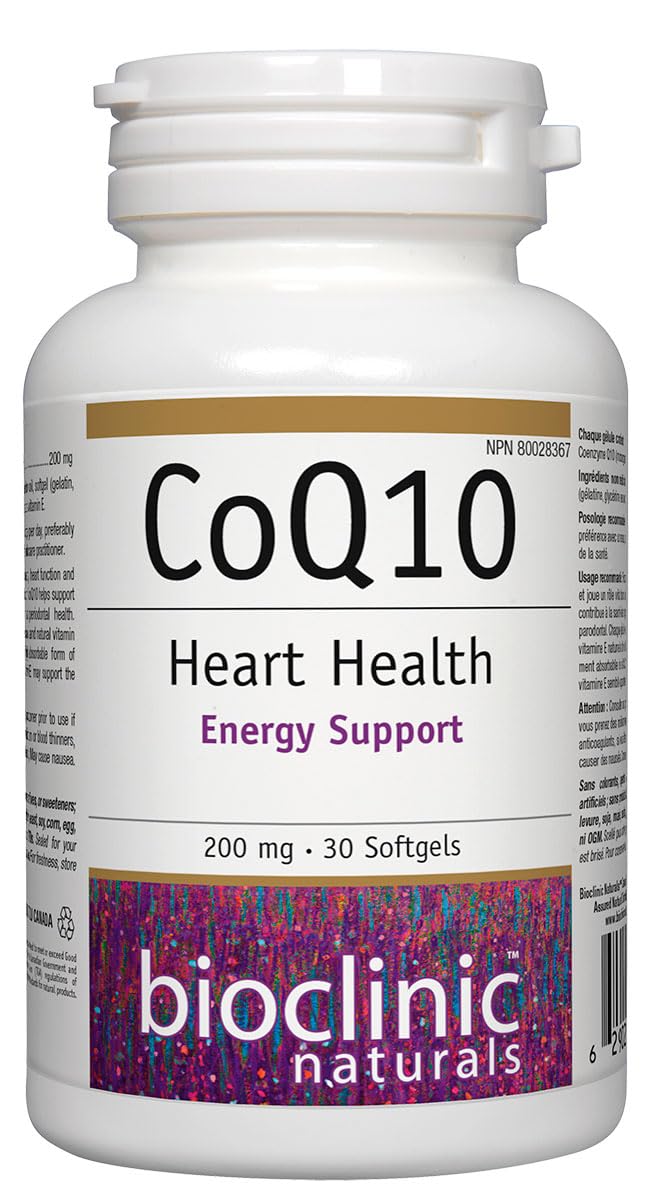 Bioclinic Naturals CoQ10 200 mg Softgels 30