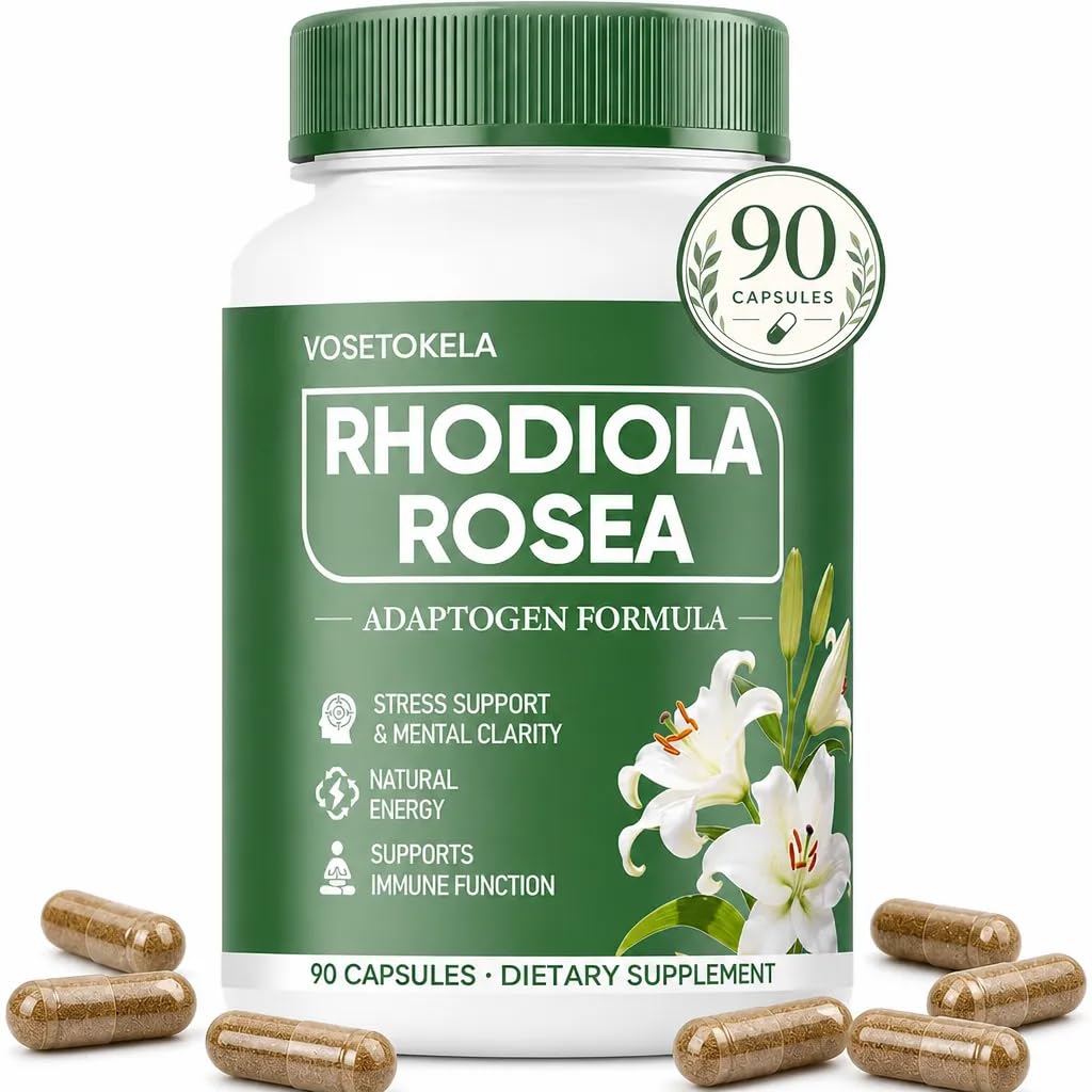 VOSETOKELA Rhodiola Rosea Capsules 90 Count